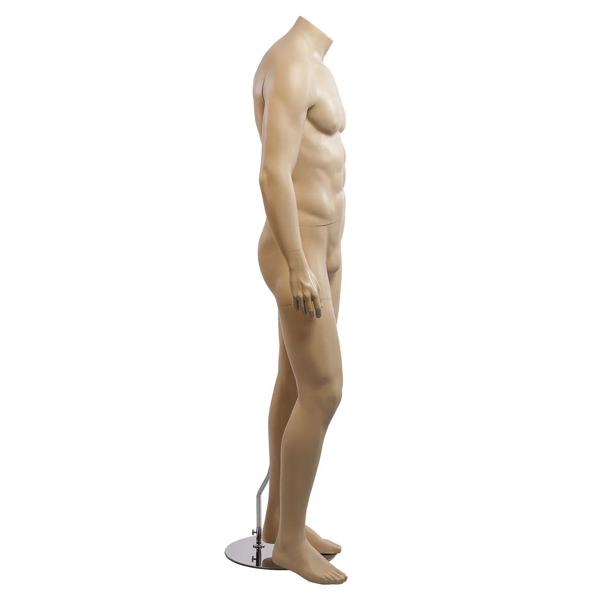 Mannequin homme sans tête H 170 cm Fibre de verre - Chair - Mannequins sans tête-1