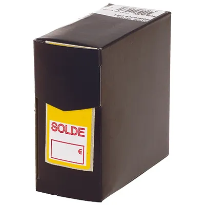 Étiquettes adhésives Soldé Spécial chaussures 3 x 7 cm - Lot de 500 - Étiquettes adhésives Soldes-1