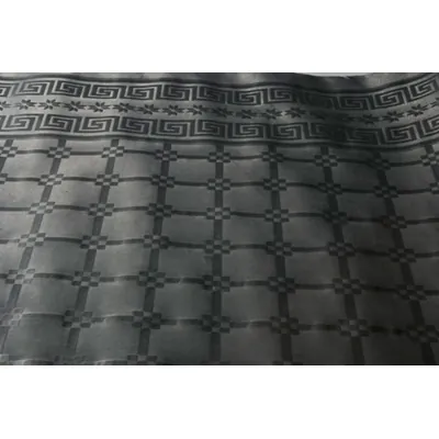 Nappe damassée déperlante - Nappe jetable - Nappe papier - Noir - Rouleau de 1,18 x 25 m - Nappes papier, Nappes jetables-1