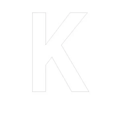 Lettre adhésive K - Lettres et chiffres adhésifs