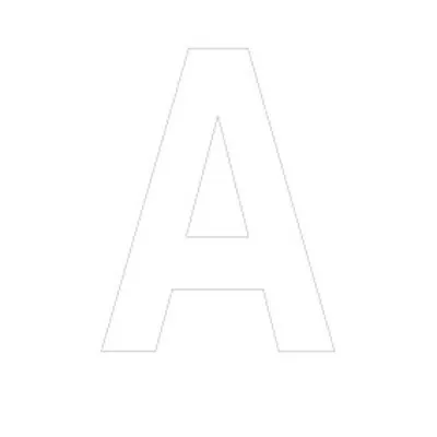 Lettre adhésive A - Lettres et chiffres adhésifs