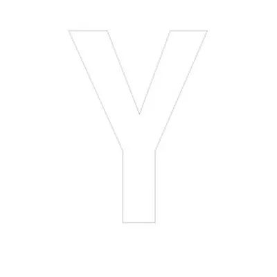 Lettre adhésive Y - Lettres et chiffres adhésifs
