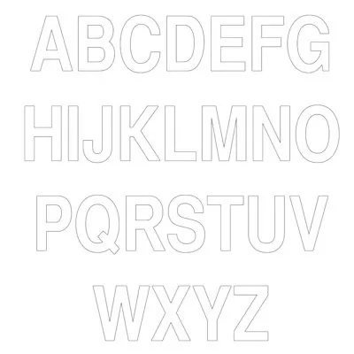 Lettres adhésifs  - Lettres et chiffres adhésifs