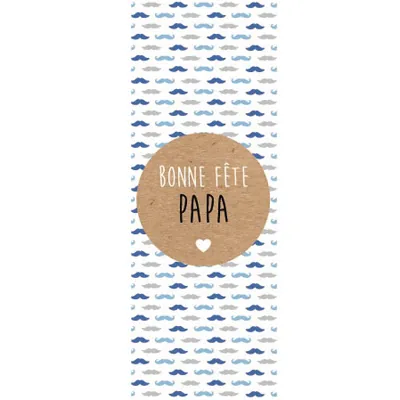 Affiche Fête des pères Bonne fête Papa, 42 x 115 cm - Fête des pères