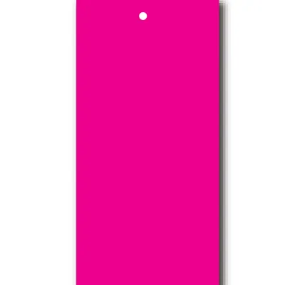 Étiquettes à trou papier cartonné pour pistolet textile 50 x 100 mm, Rose - Lot de 250 - Étiquettes à trou