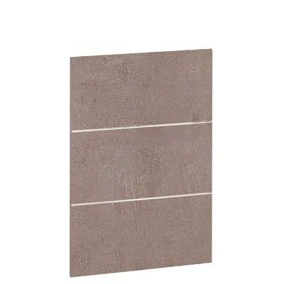 Façade décorative pour comptoir coloris béton clair 55 x 83 cm - Comptoirs Boutique