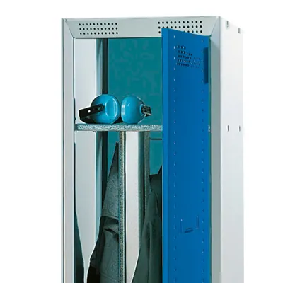 Vestiaire atelier salissant gris / bleu 40 x 50 x 180 cm - Vestiaires-7