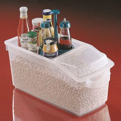 Bac de stockage Koala plastique transparent 14 Litres 48 x 23 x 22,7 cm - Bac à ingrédients - Bacs traiteurs, Bacs alimentaires-1