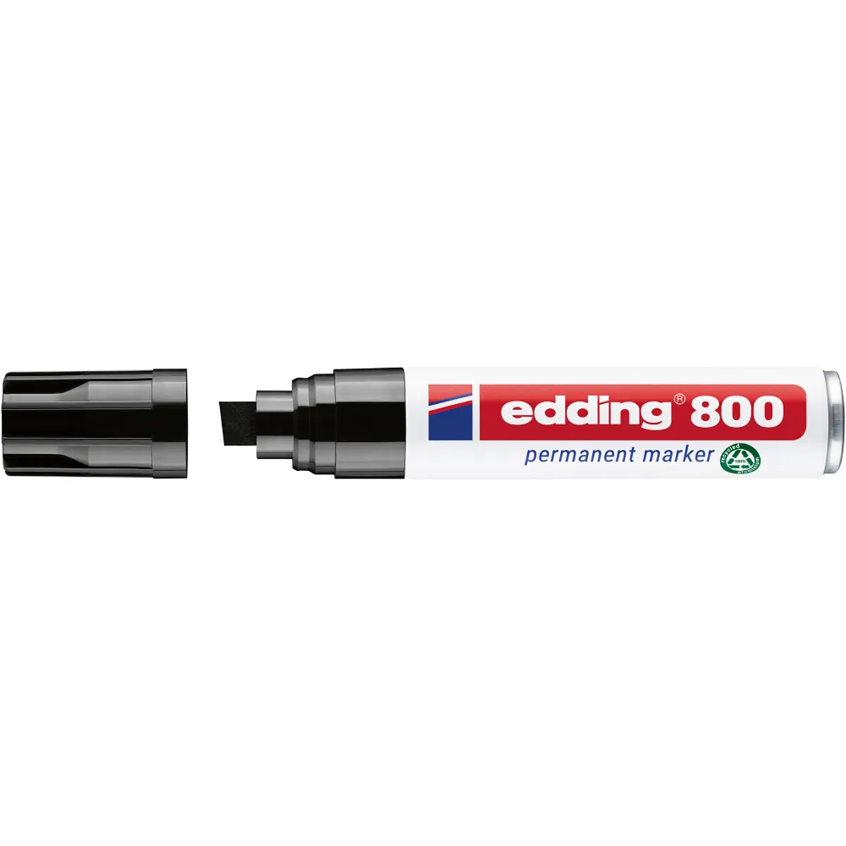 Marqueur indélébile Edding 800 pointe biseautée 4 à 12 mm - Marqueur permanent - Noir - Marqueurs
