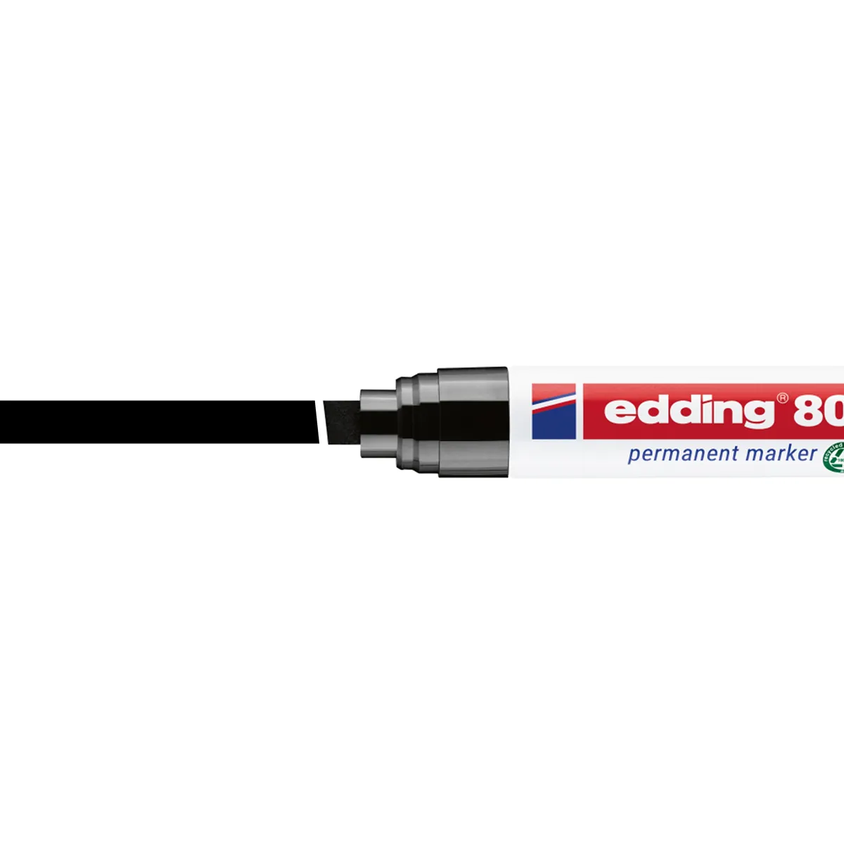Marqueur indélébile Edding 800 pointe biseautée 4 à 12 mm - Marqueur permanent - Noir - Marqueurs-1