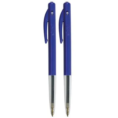 Stylos - Bic M10 - rétractables - bleu - Lot de 2 - Stylos billes