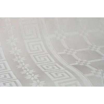 Nappe damassée déperlante - Nappe jetable - Nappe papier - Ivoire - Rouleau de 1,18 x 25 m - Nappes papier, Nappes jetables-1