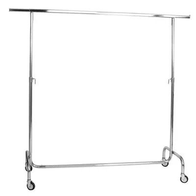 Portant vêtement professionnel droit, charge max 120kg, avec roulettes, 140x110/190 cm - Portants à vêtements droits