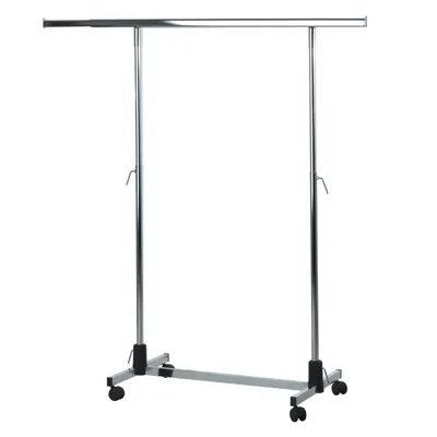 Portant droit - L 120 + 2 rallonges 33 cm - hauteur réglable 110/180 cm - Portants à vêtements droits-1