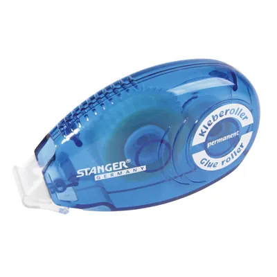 Roller colle permanente jetable Stanger 8 mm x 12 m - Dévidoirs, adhésifs, colles