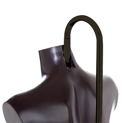 Pied pour buste fixation nuque H 110 à 197 cm Acier - Noir - Bustes SOLO-1