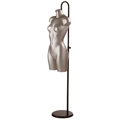 Pied pour buste fixation nuque H 110 à 197 cm Acier - Noir - Bustes SOLO-4
