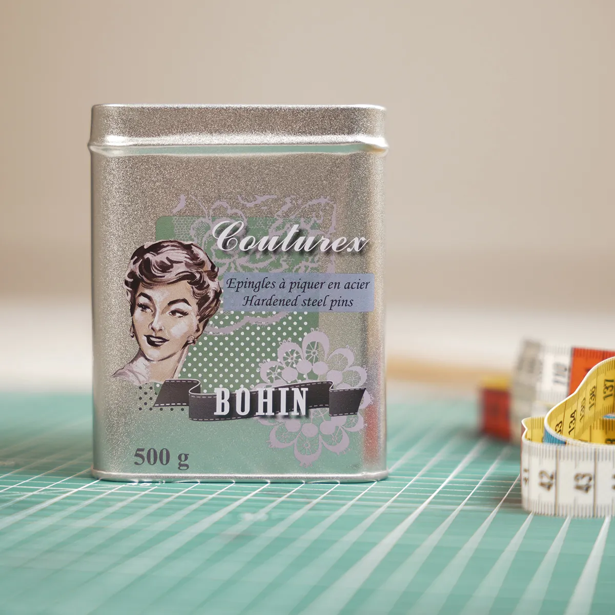 Épingles couture extra fines 34 mm n°6 Bohin - Boîte de 500g - Accessoires couture-1