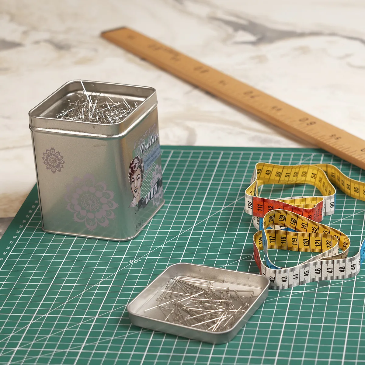 Épingles couture extra fines 34 mm n°6 Bohin - Boîte de 500g - Accessoires couture-2