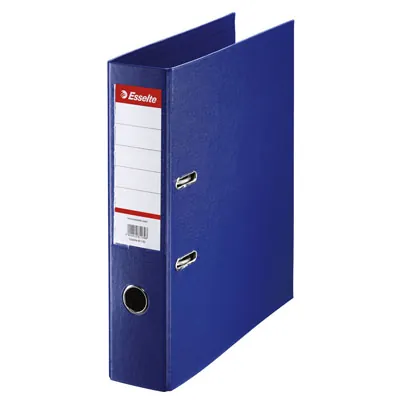 Classeur à levier A4 320 x 290 mm carton 22/10e Dos 7,5 cm Esselte - Bleu Marine - Classeurs