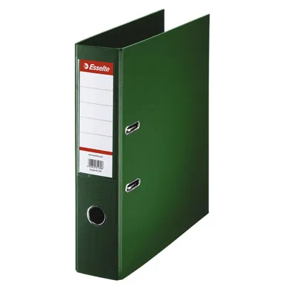 Classeur à levier A4 320 x 290 mm carton 22/10e Dos 7,5 cm Esselte - Vert - Classeurs à levier, Classeurs A4