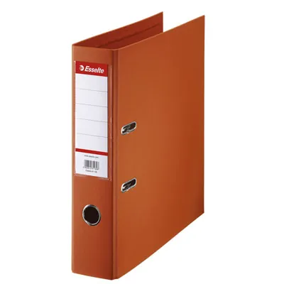 Classeur à levier A4 320 x 290 mm carton 22/10e Dos 7,5 cm Esselte - Orange - Classeurs à levier, Classeurs A4