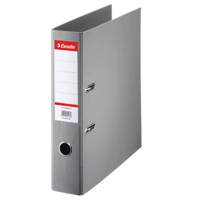 Classeur à levier A4 320 x 290 mm carton 22/10e Dos 7,5 cm Esselte - Gris - Classeurs