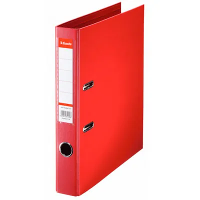 Classeur à levier A4 320 x 290 mm carton 22/10e Dos 5 cm Esselte - Rouge - Classeurs