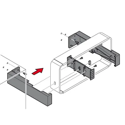 Supports muraux latéraux - Dévidoirs papiers cadeaux et bolducs-1