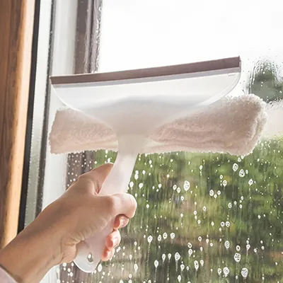 Mouilleur lave-vitres microfibre + raclette - Lavage vitres-3