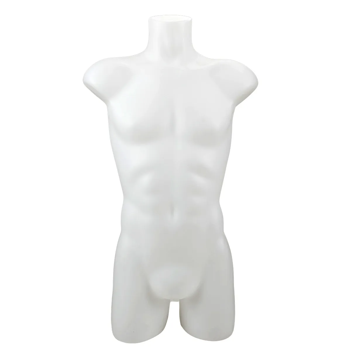 Buste homme plastique H 87 cm Blanc - Torse homme - Bustes ECO