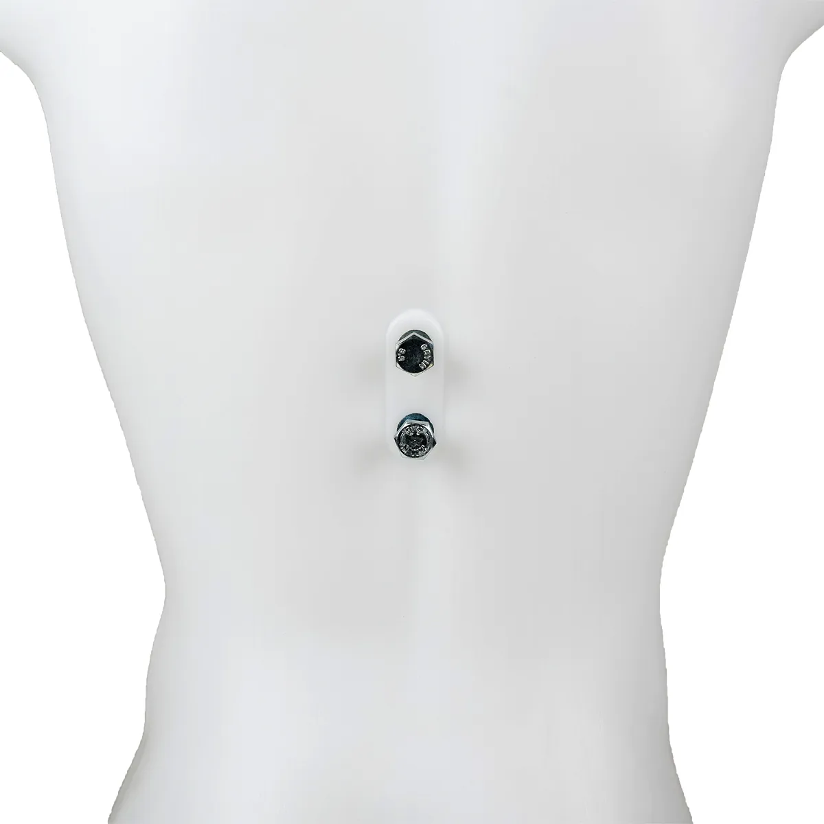Buste homme plastique H 87 cm Blanc - Torse homme - Bustes ECO-3