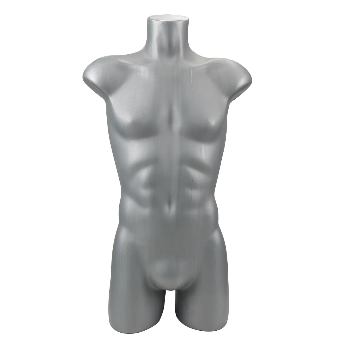 Buste homme plastique H 87 cm - Torse homme plastique - Gris - Bustes ECO