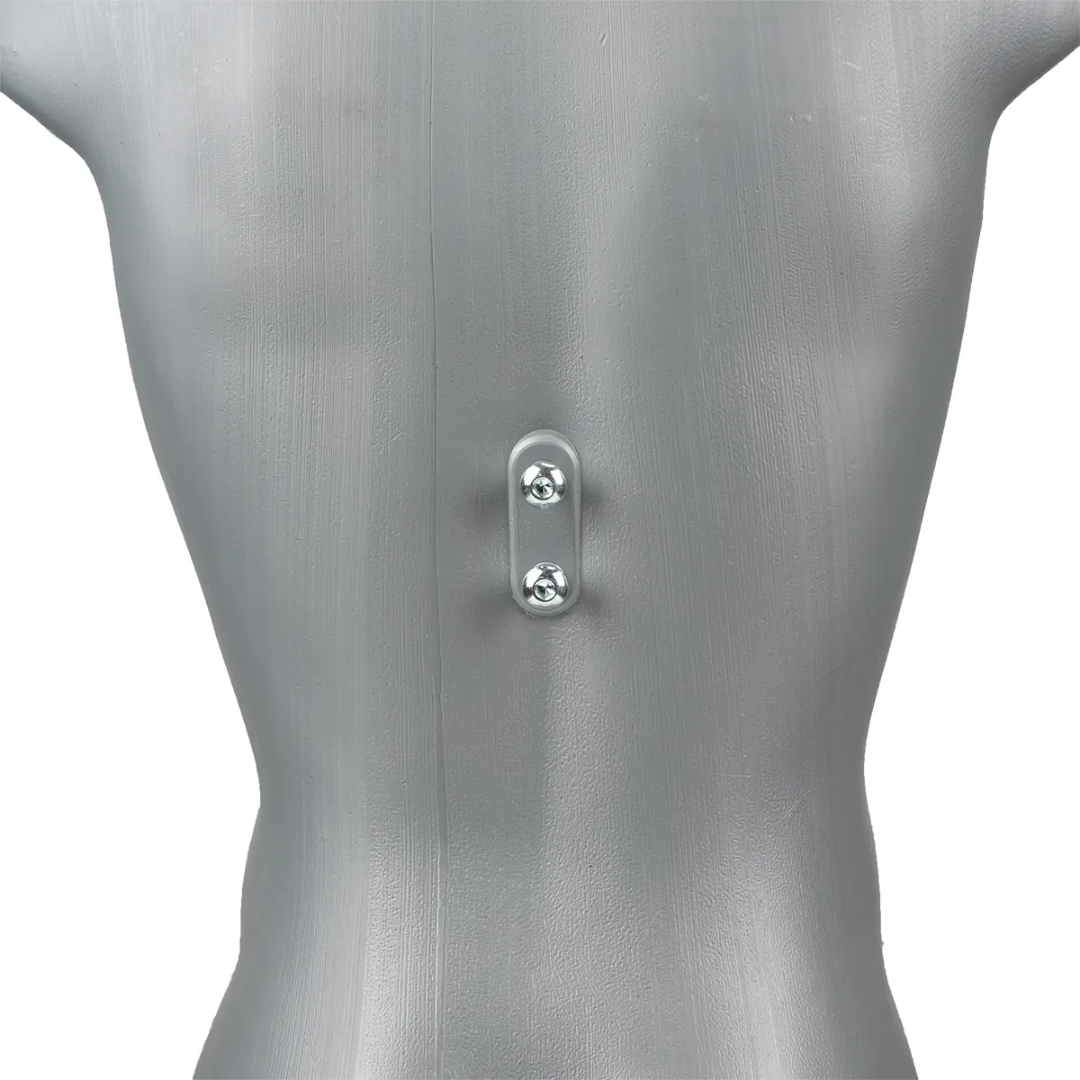 Buste homme plastique H 87 cm - Torse homme plastique - Gris - Bustes ECO-3