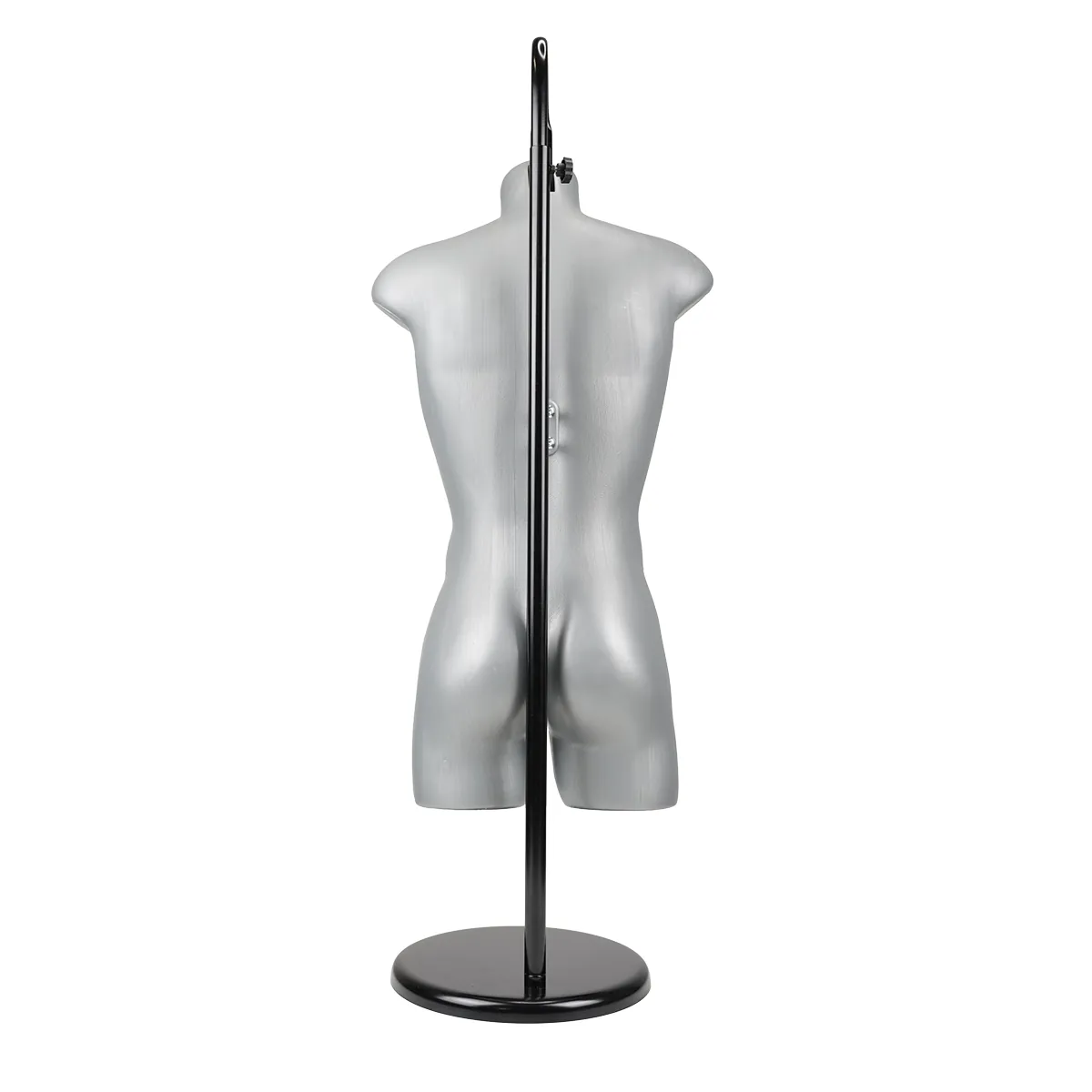 Buste homme plastique H 87 cm - Torse homme plastique - Gris - Bustes ECO-9