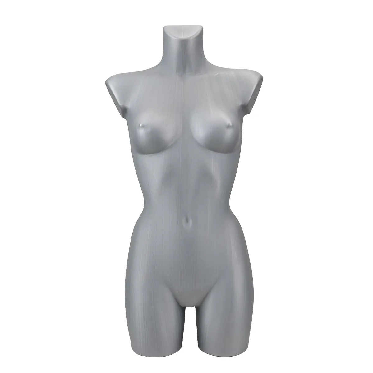 Buste femme plastique H 82 cm - Torse femme plastique - Gris - Bustes ECO