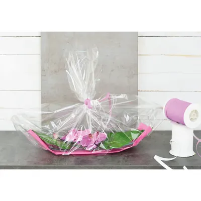 Film fleuriste - Film polypropylène transparent neutre 40µ 80 cm x 120 m - Films polypropylène neutres-2