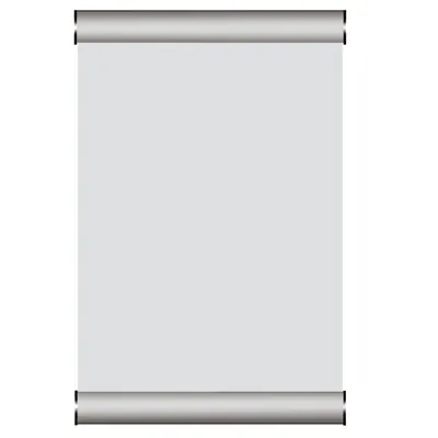 Cadre de porte aluminium A4 - gris - Porte-visuels muraux - à suspendre
