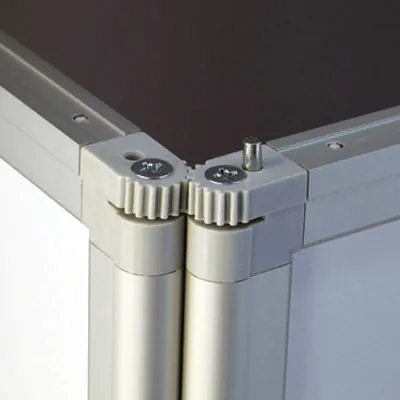 Comptoir compact arrondi transportable - Comptoirs Stand Expo-4