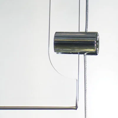 Panneau d’affichage multi-cadres - Présentoir porte-affiches sur câbles 8xA4 vertical - Vitrines d'affichage-4