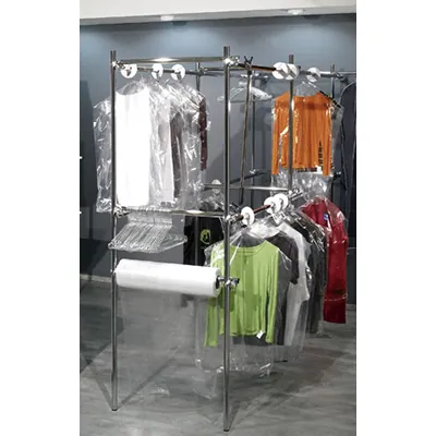 Housse vêtement PEBD 60 x 180 cm Transparent - Housse de protection vêtement - Rouleau de 300 - Housses à vêtements-1