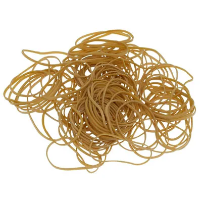 Bracelet élastique caoutchouc blonds fins 120 x 1,8 mm 1kg - Bracelets élastiques caoutchouc