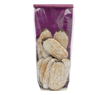 Sachet confiserie polypro toile de jute Violet fond carton 12 x 27,5 cm - Sachet bonbons - Lot de 100 - Sachets bonbon, Sachets confiserie-1