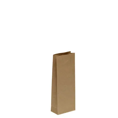 Sac SOS kraft brun 9 x 5 x 20,5 cm 80 g/m² – Sac kraft sans poignée - Lot de 100 - Sacs SOS