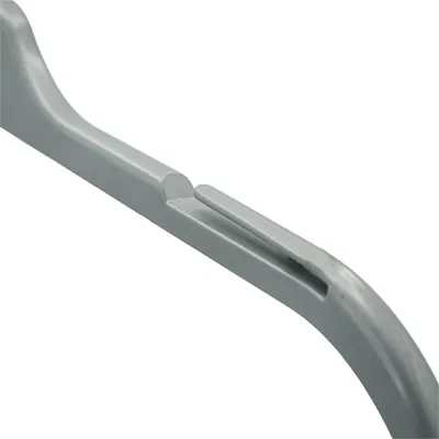 Cintre gris plastique avec encoches 41,5 cm - Cintre chemise - Cintre robe - Lot de 100 - Cintres plastique-1
