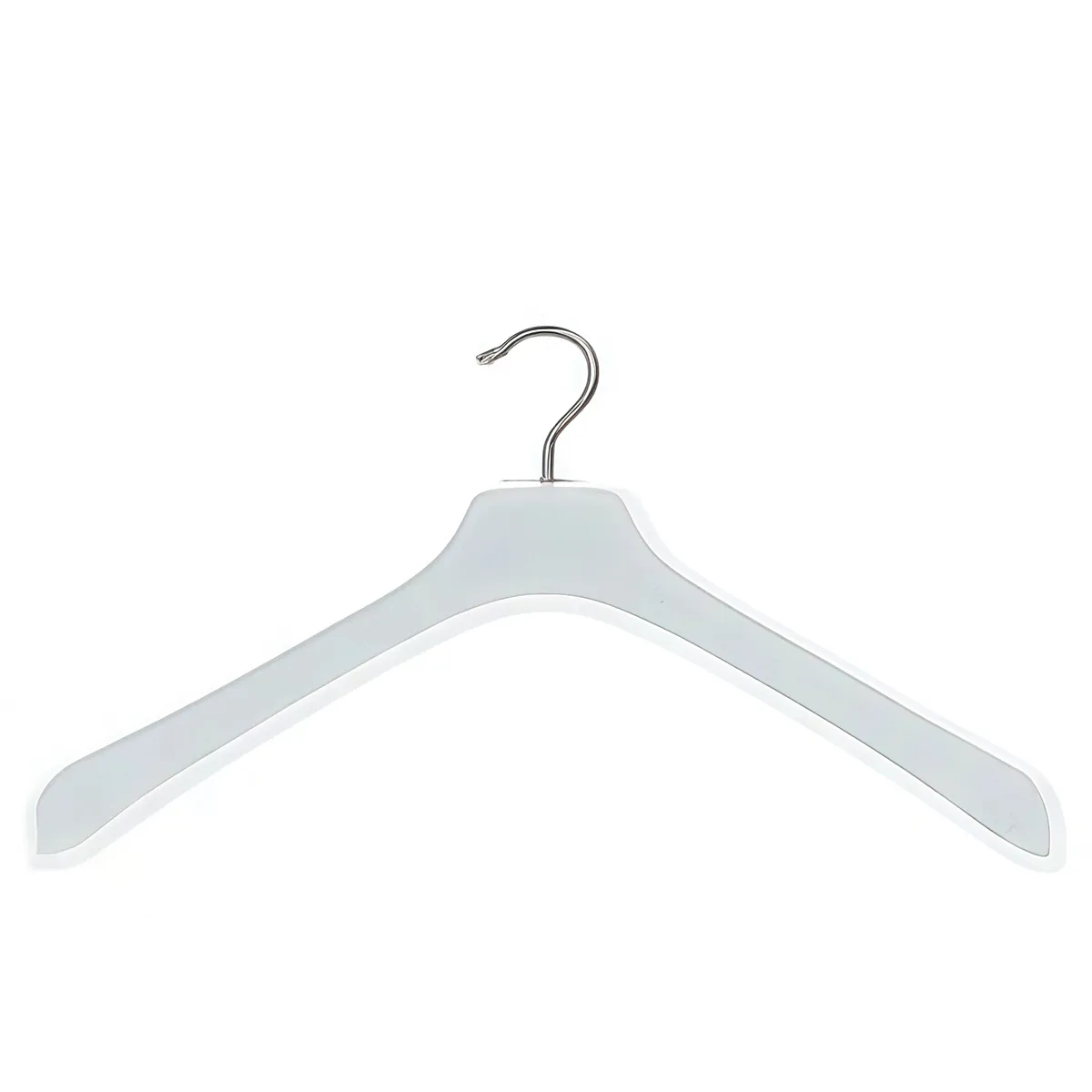 Lot de 50 cintres transparents plastique 42 cm épaules larges - Cintre veste - Cintre manteau - Cintres plastique