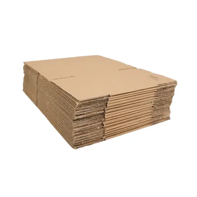 Caisse carton - Caisse américaine carton hauteur variable - carton simple cannelure 30 x 20 x 10/20 cm – Lot de 20 - Caisses américaines cartons-1