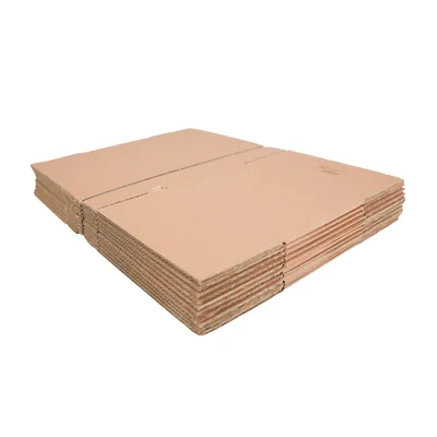 Caisse carton - Caisse américaine carton hauteur variable - carton simple cannelure 40 x 30 x 10/20 cm – Lot de 10 - Caisses américaines cartons-1
