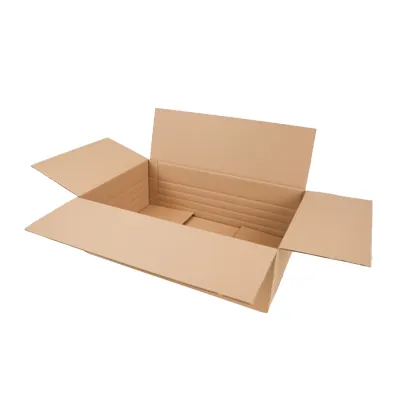 Caisse carton - Caisse américaine carton hauteur variable - carton simple cannelure 60 x 40 x 10/20 cm – Lot de 10 - Caisses américaines cartons-3