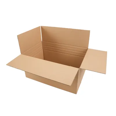 Caisse carton - Caisse américaine carton hauteur variable - carton simple cannelure 60 x 40 x 20/30 cm – Lot de 10 - Caisses américaines cartons-3